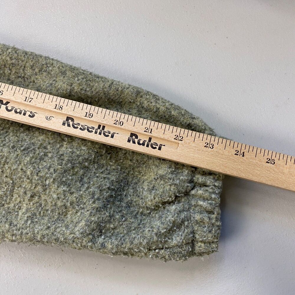 Straight Down Fleece Jacket Mens Large Green Full Zip Pockets Golf Lightweight - Picture 12 of 16